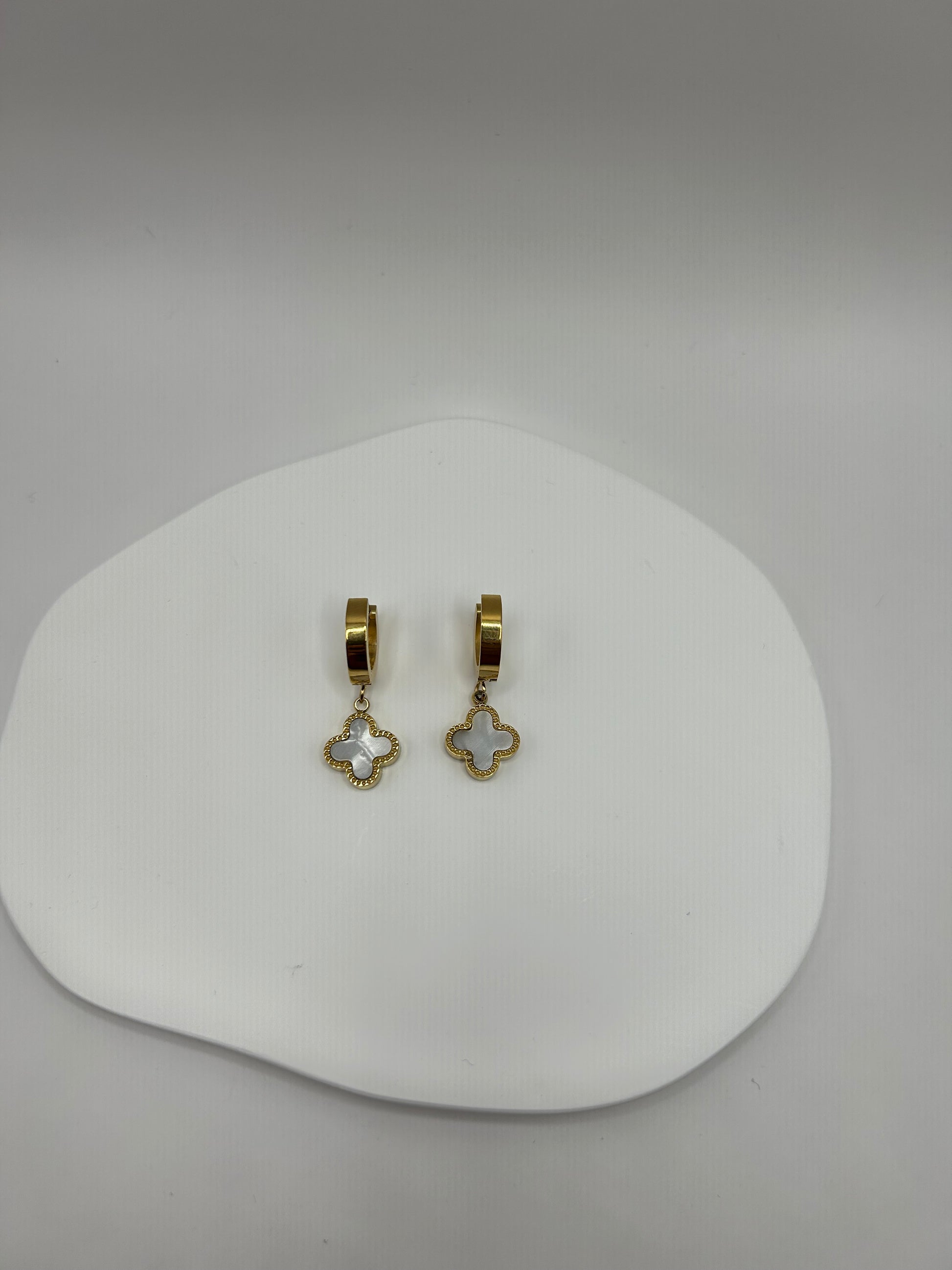 CHANCE | boucle d’oreille trèfle bicolore