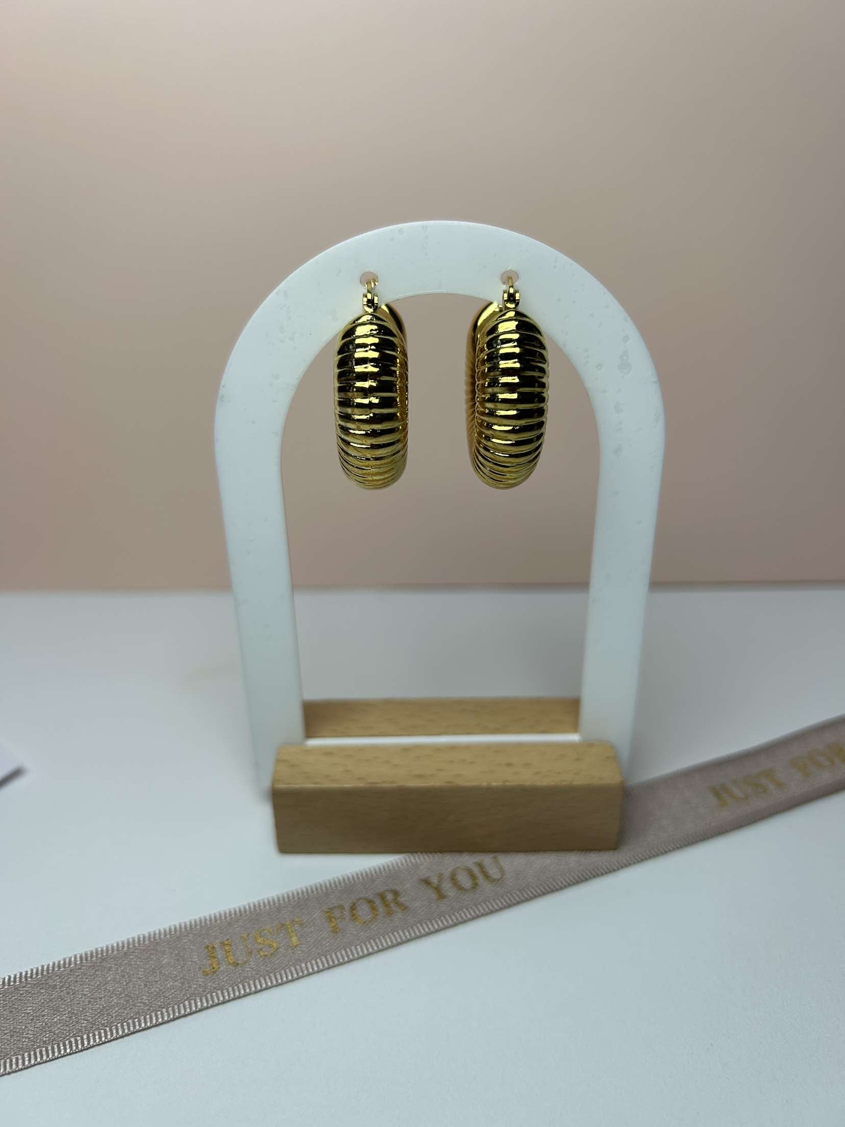 COSMO |boucle d’oreille créole en acier inoxydable