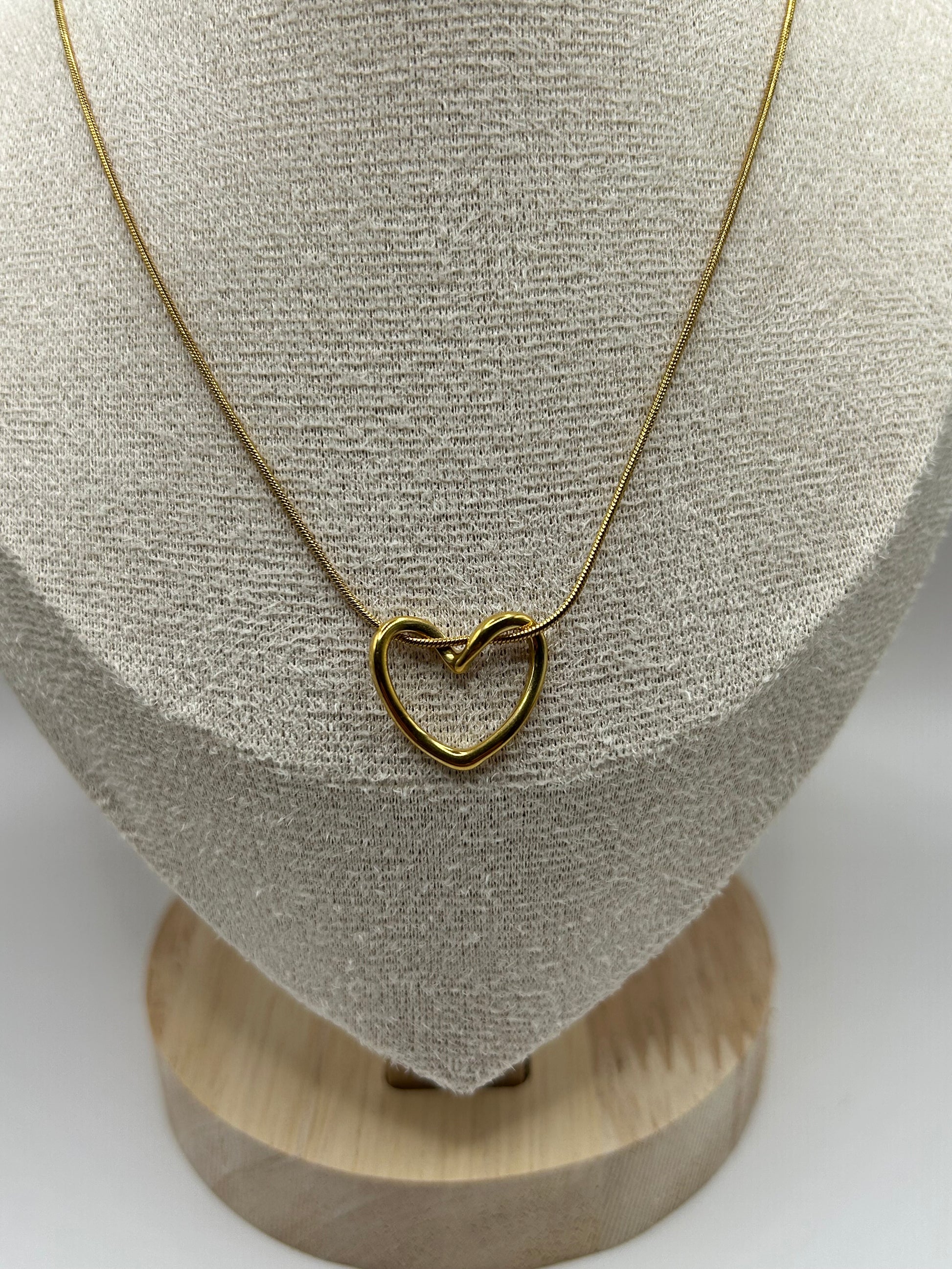 BIANCA | collier cœur en acier inoxydable
