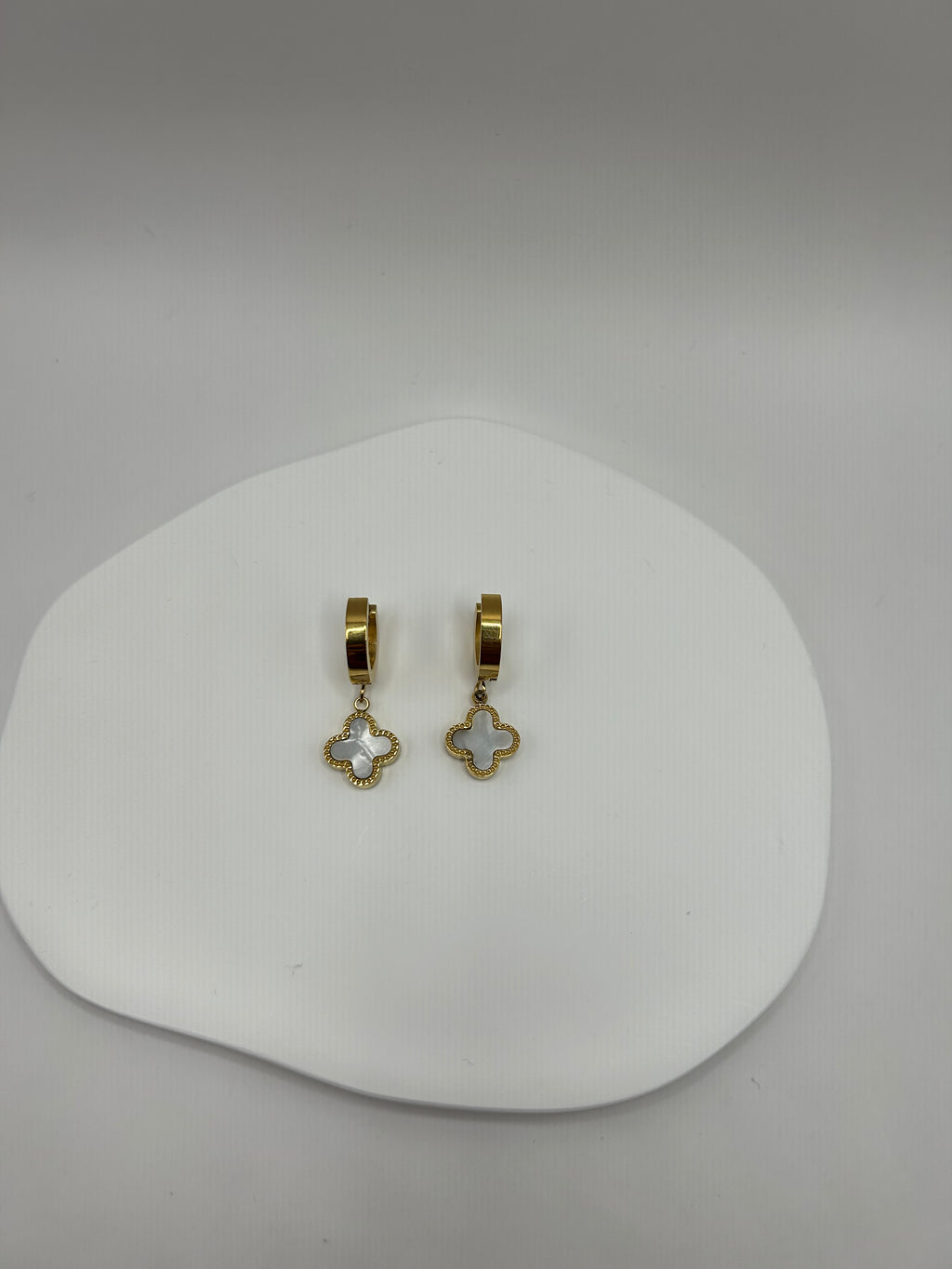 CHANCE | boucle d’oreille trèfle bicolore