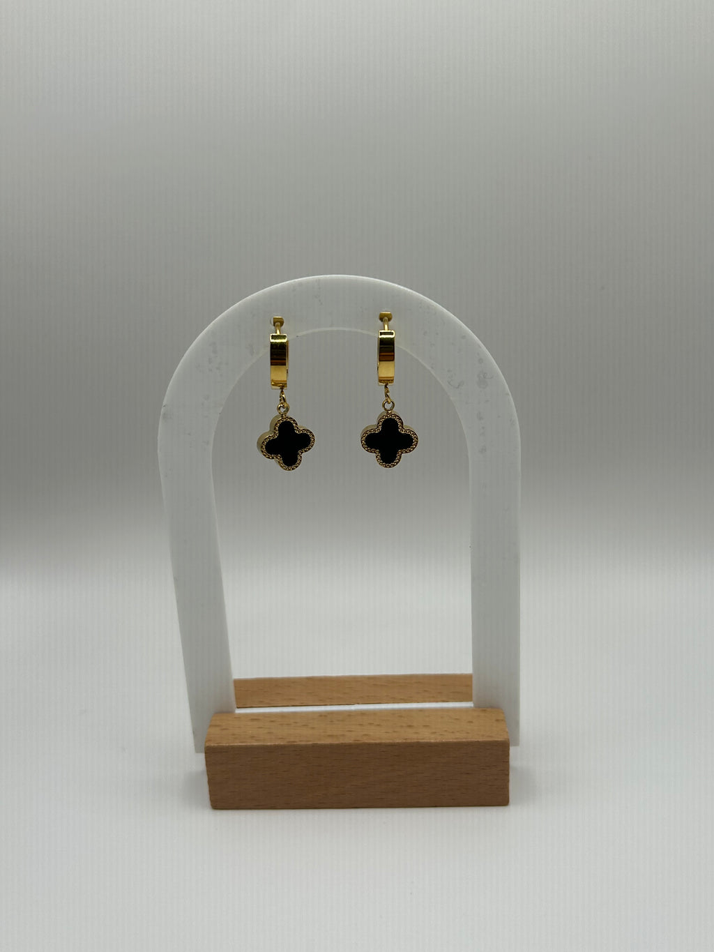 CHANCE | boucle d’oreille trèfle bicolore