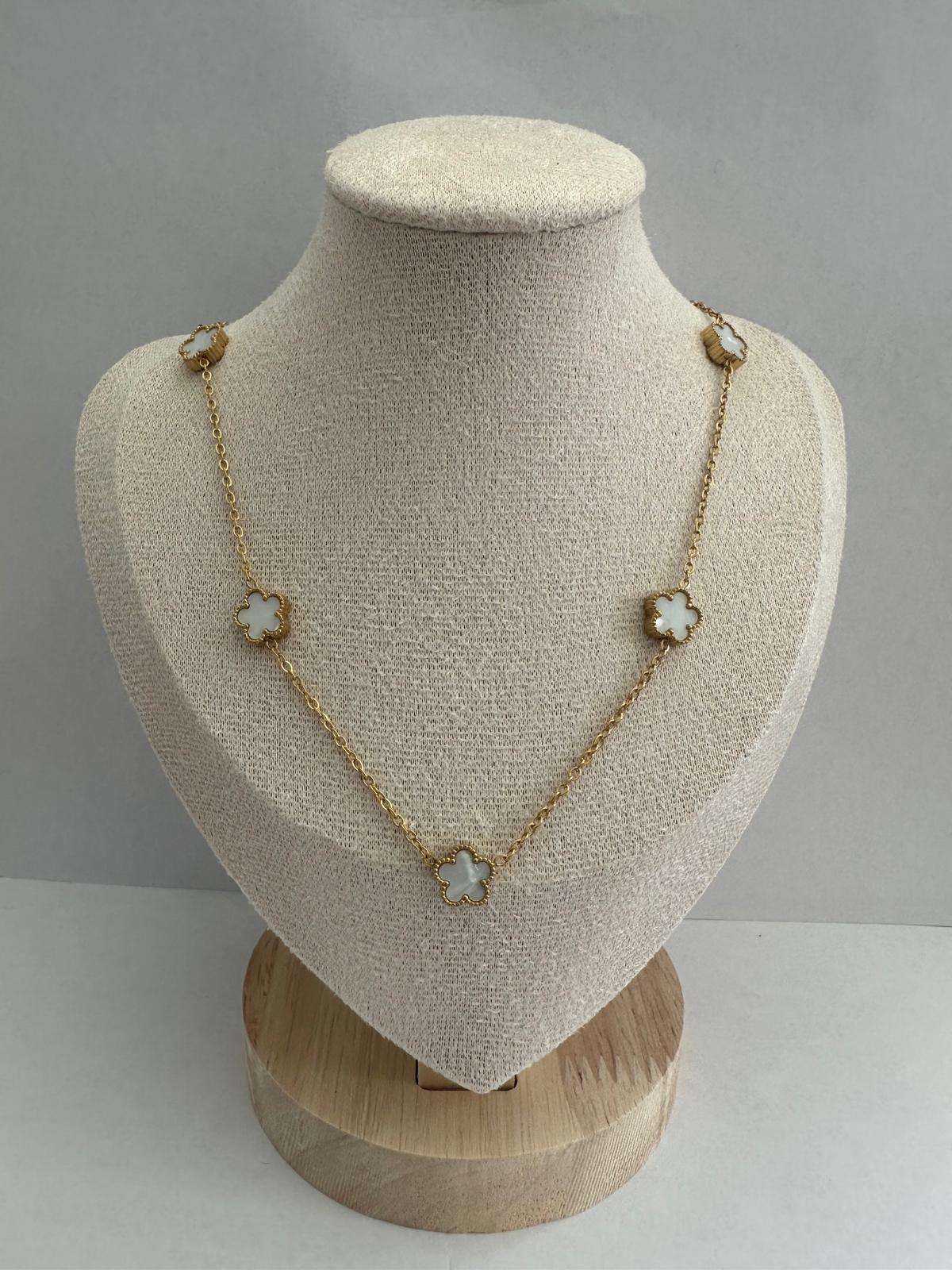 CHANCE | collier trèfle en acier inoxydable