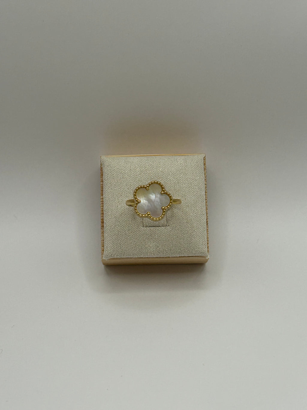 CHANCE | bague trèfle en acier inoxydable