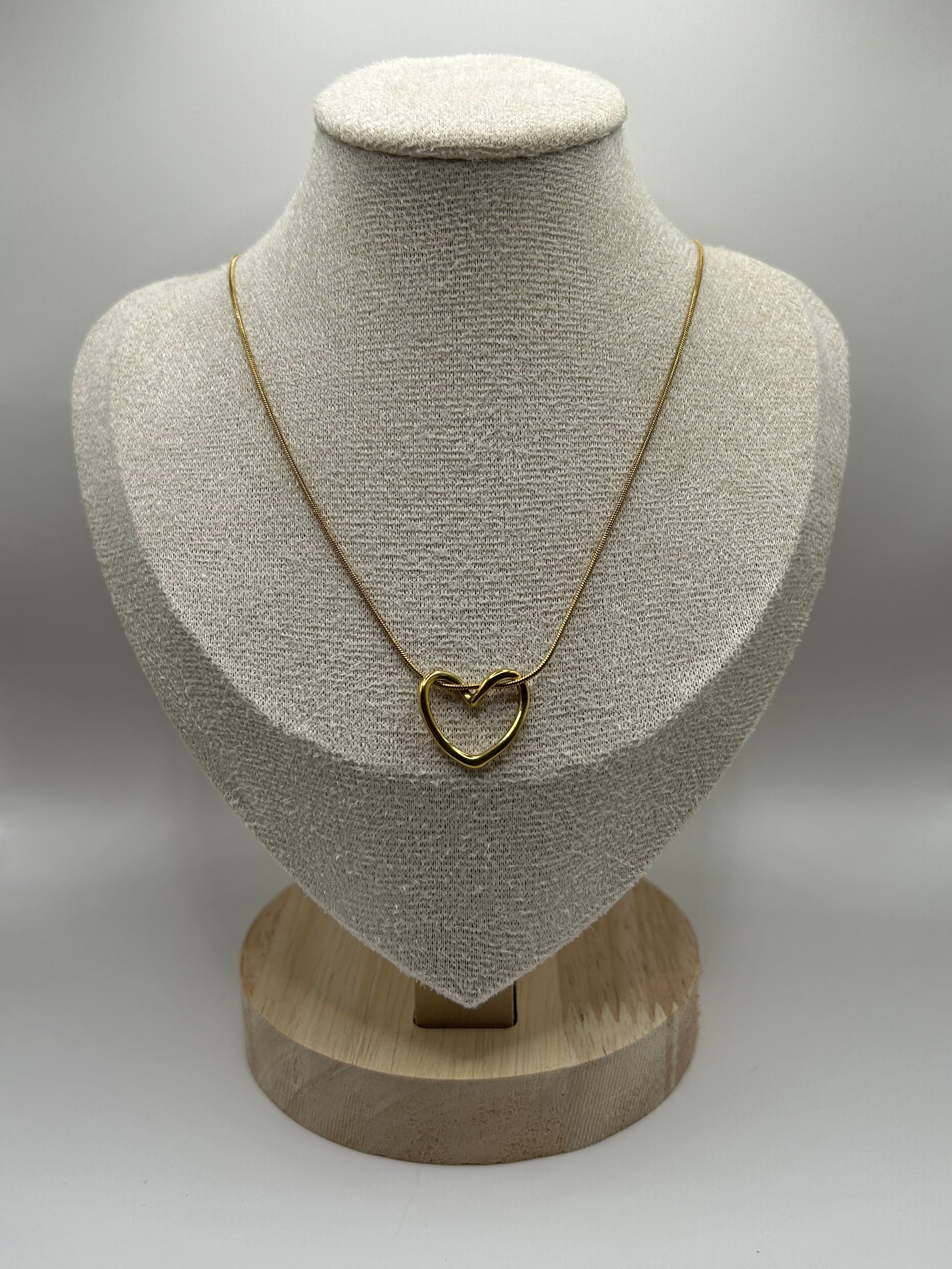 BIANCA | collier cœur en acier inoxydable