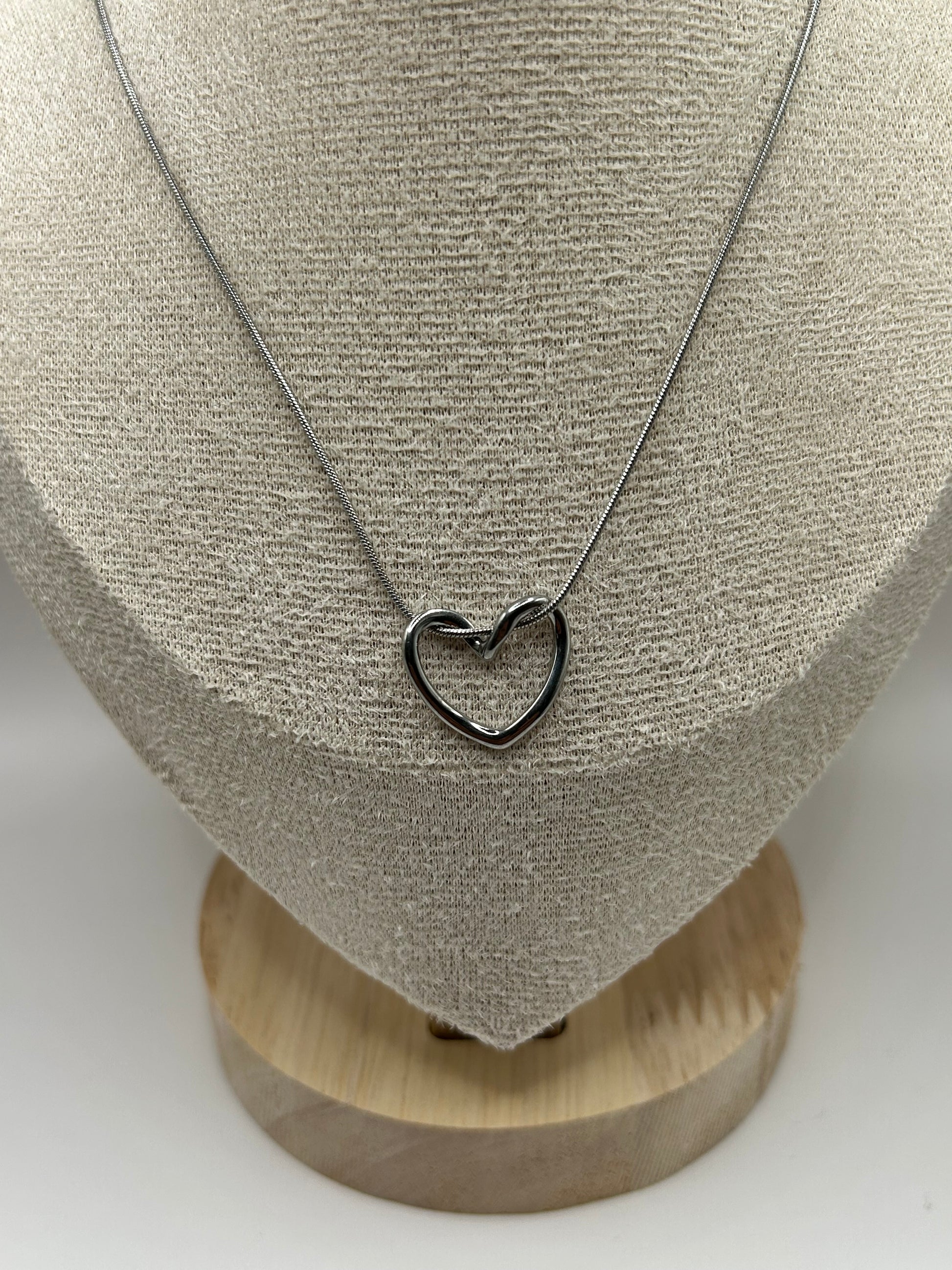 BIANCA | collier cœur en acier inoxydable