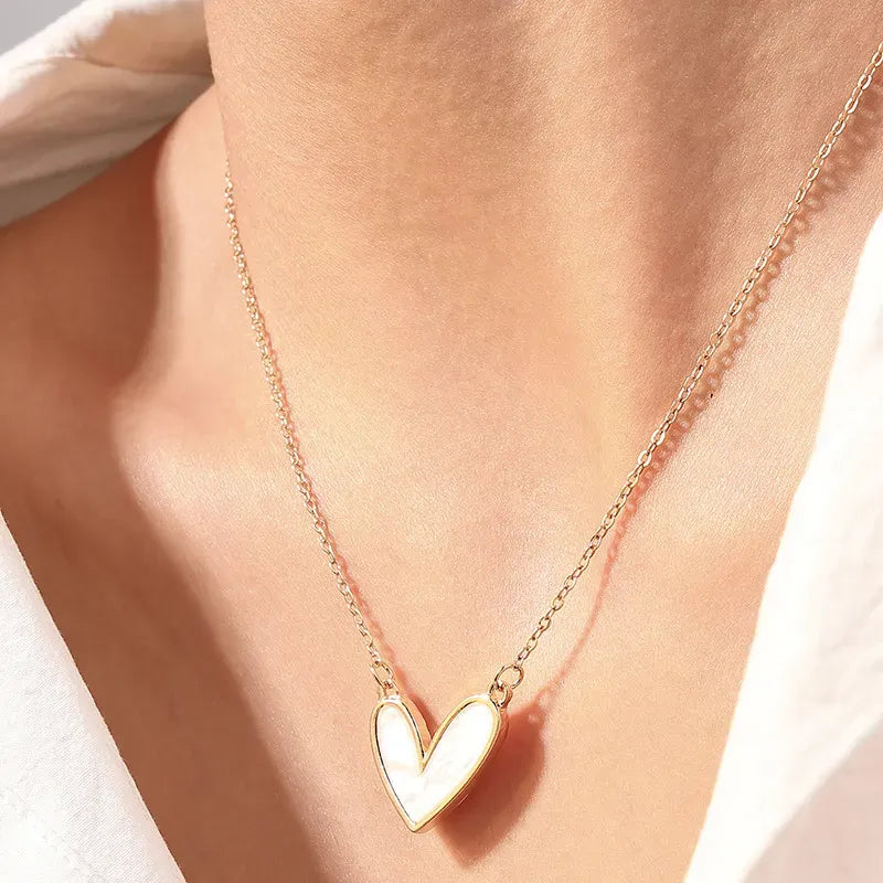 CÉLESTE  | collier cœur en acier inoxydable